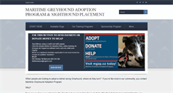 Desktop Screenshot of greyhoundadoption.ca