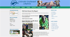 Desktop Screenshot of greyhoundadoption.com
